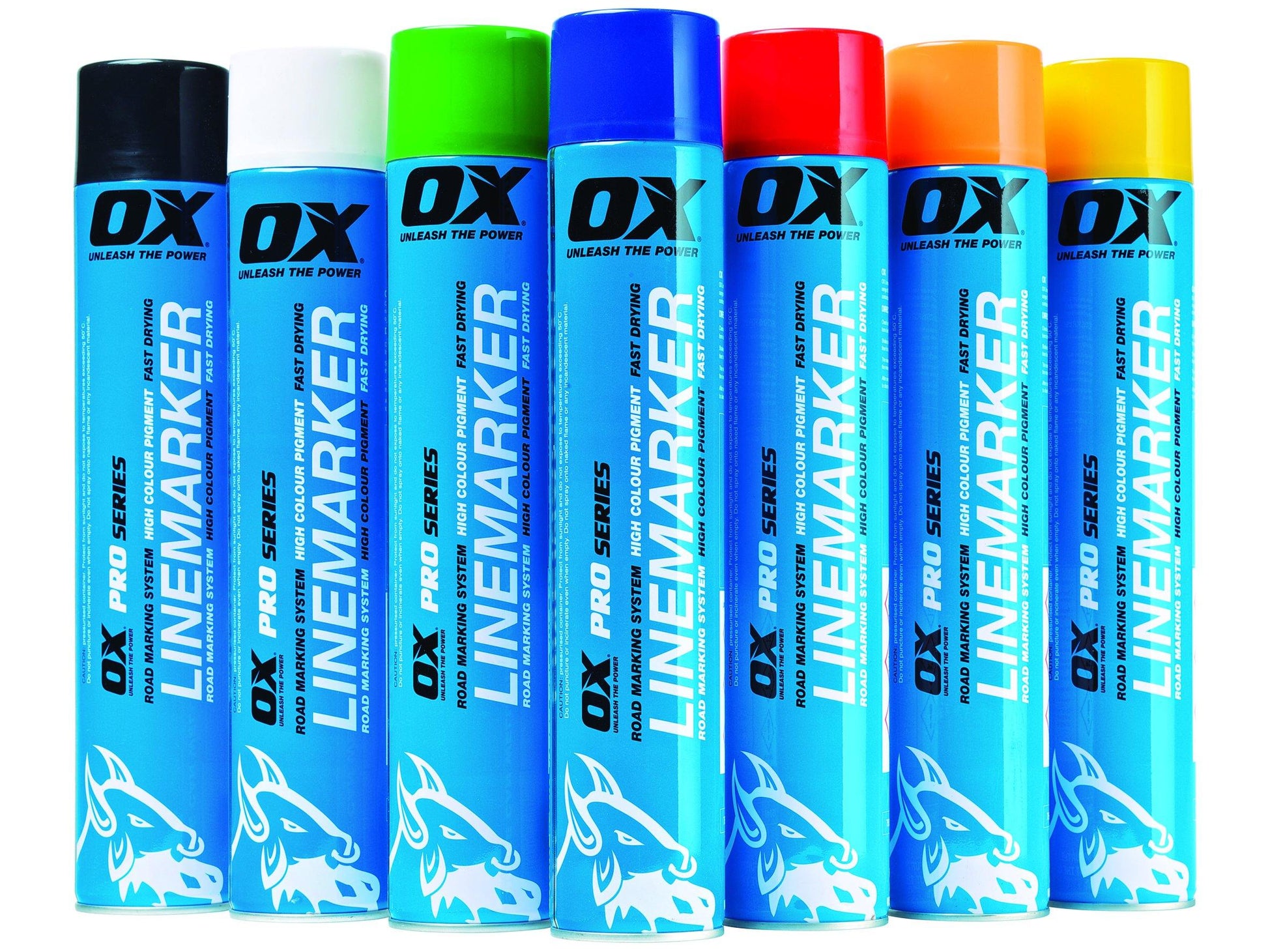 OX 750ML Permanent Line Marker Spray, White - Exo Supplies