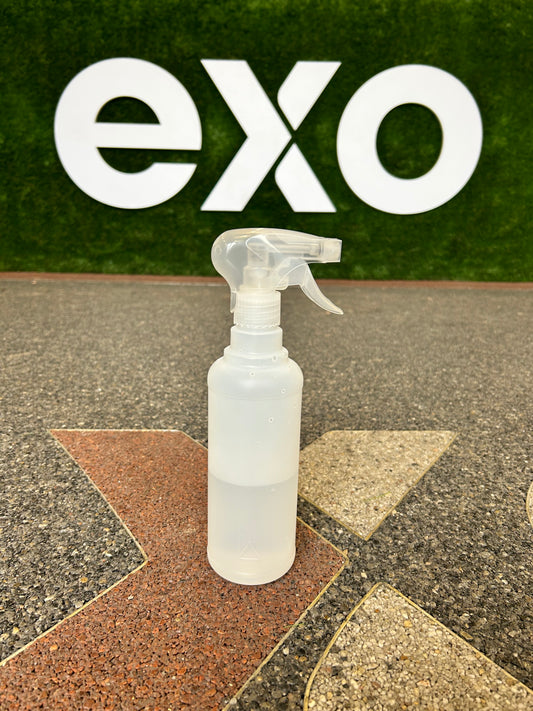 500ml Ultra Natural HDPE Round Bottle & 28mm Trigger Spray