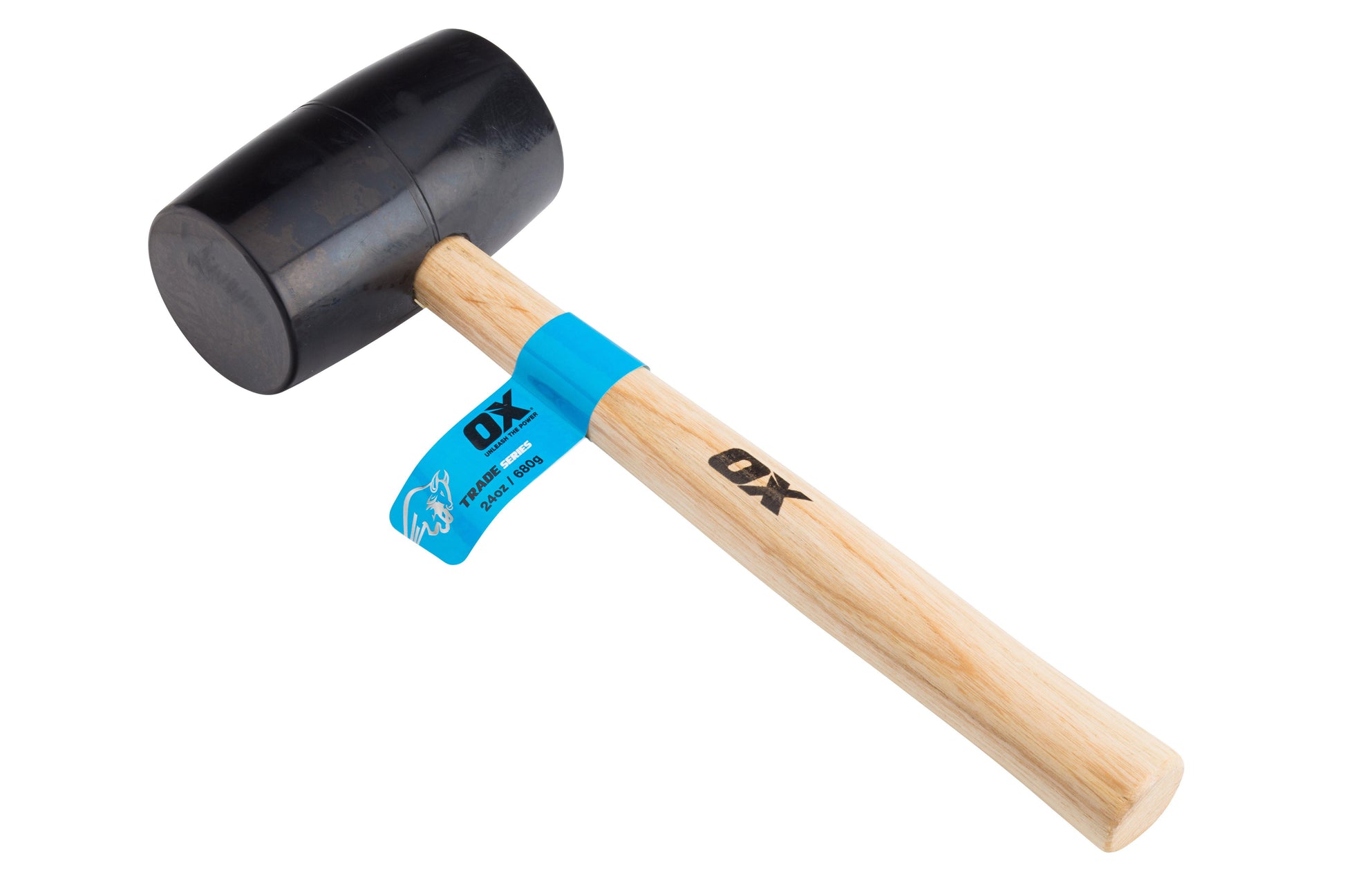 OX Trade Black Rubber Mallet - 24 oz - Exo Supplies