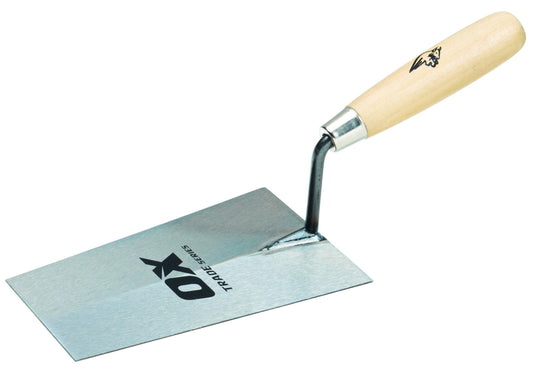 OX Trade Bucket Trowel - Wooden Handle 7" / 180mm - Exo Supplies