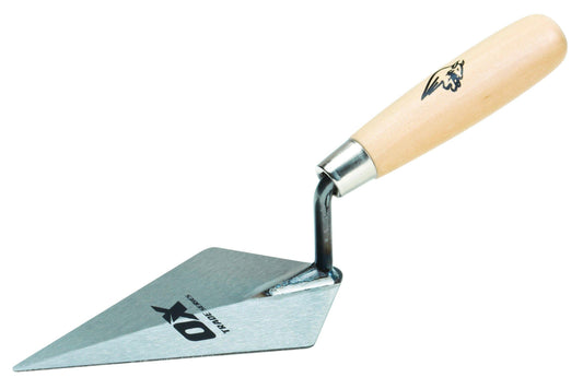 OX Trade Pointing Trowel - Wooden Handle  6" / 152mm - Exo Supplies