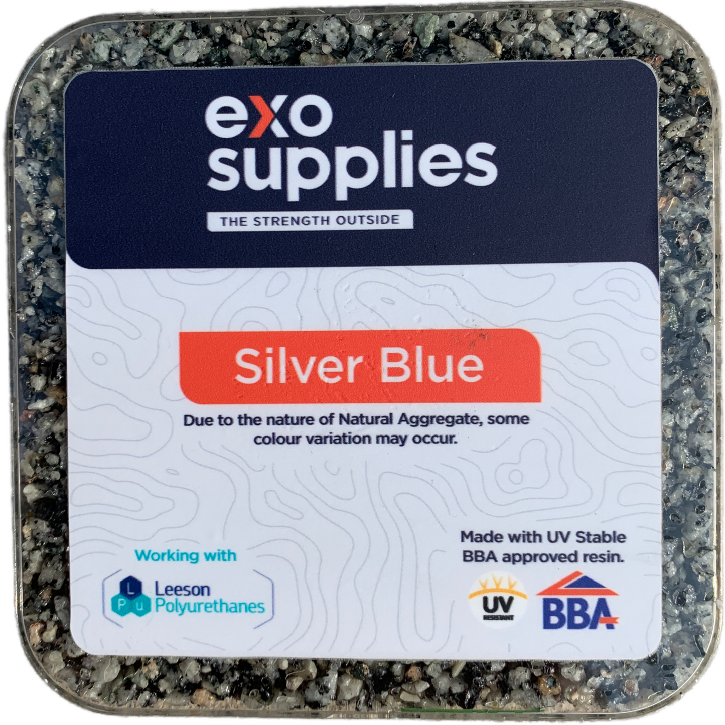 Exo Silver Blue with BBA 7.5kg UV stable Resin