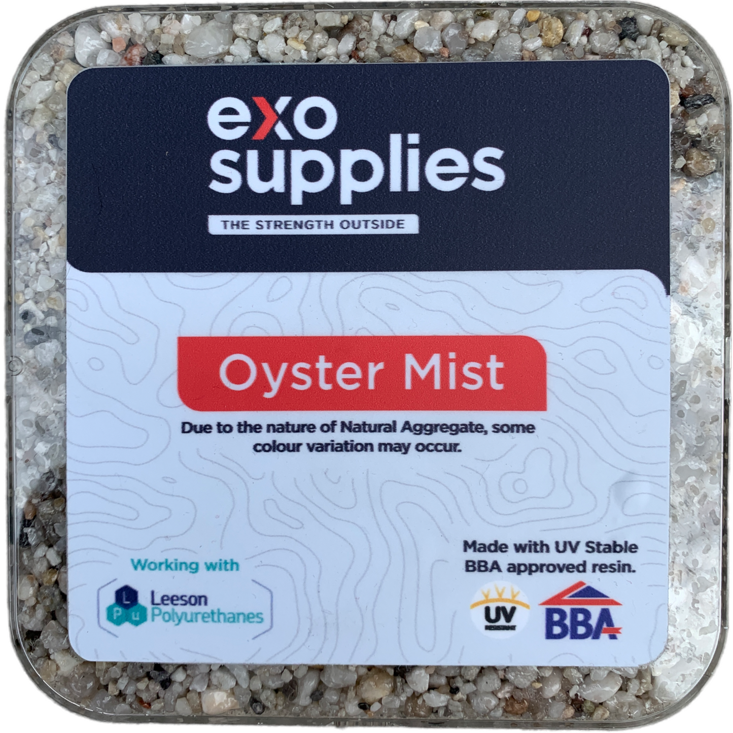 Exo Oyster Mist with BBA 7.5kb UV stable Resin
